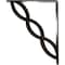 Ekena Millwork Loera Wrought Iron Bracket, (Triple center brace), Antiqued Brass 2"W x 10"D x 12"H BKTM02X10X12TLOABS - alternate 3